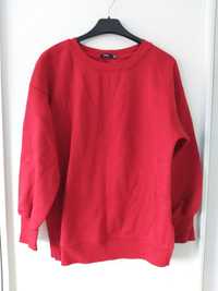 Bluza dresowa czerwona Bershka M