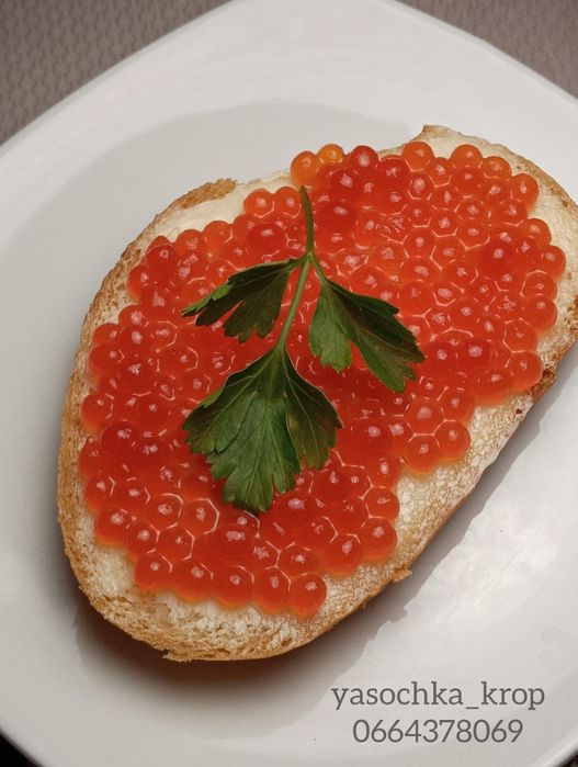 Ікра ставкова преміум Лосось Кета Форель Кіжуч Осетр Щука