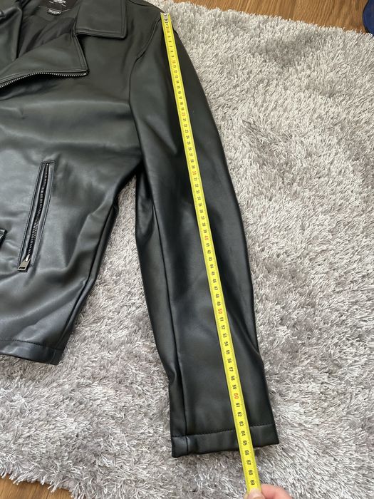 Шкіряна куртка чоловіча Pull&Bear