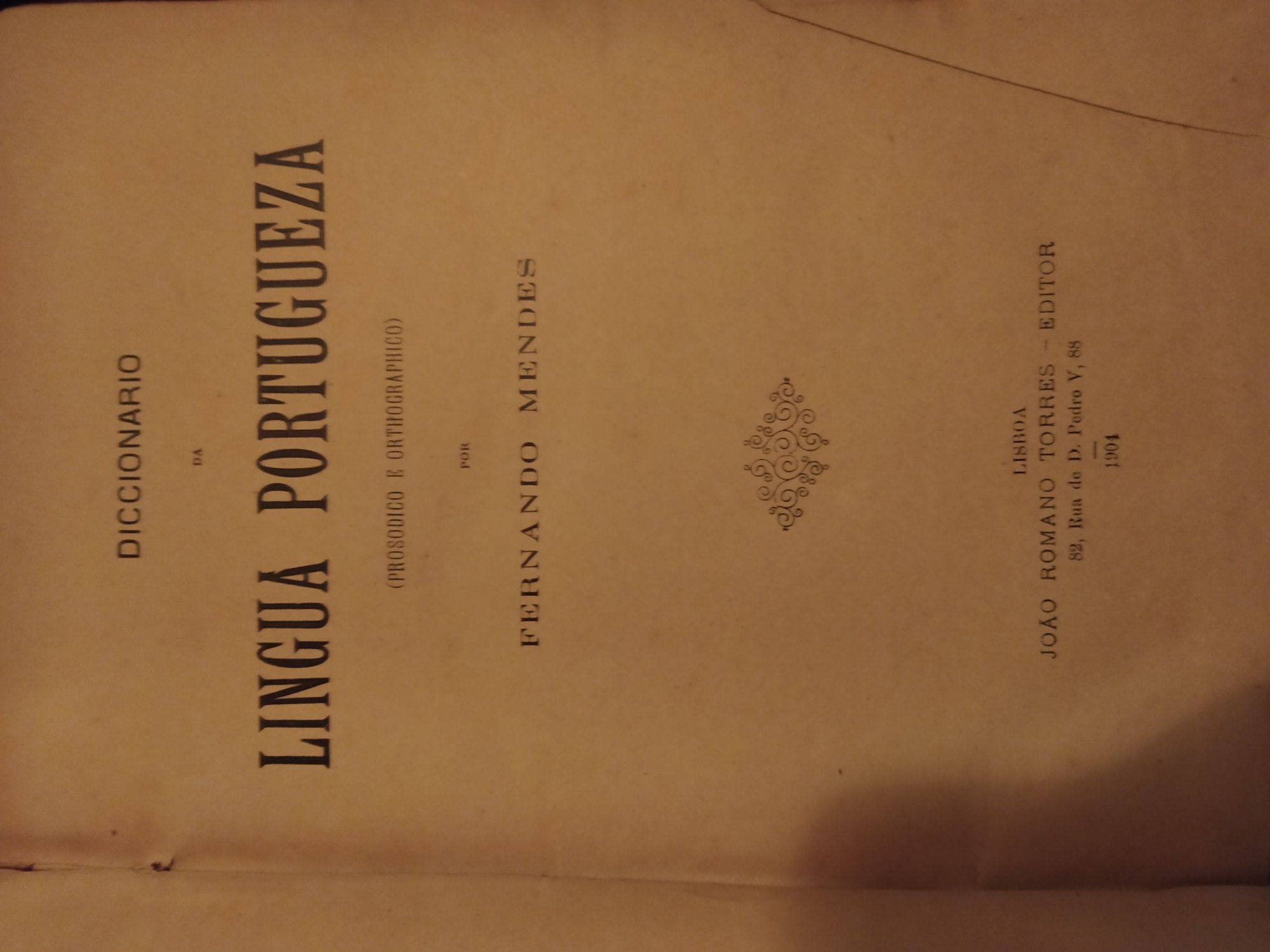 Dicionário da Língua Portuguesa 1904
