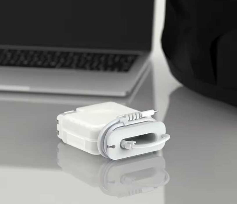 Capa rígida protetora carregador Apple MacBook Pro organizador cabo