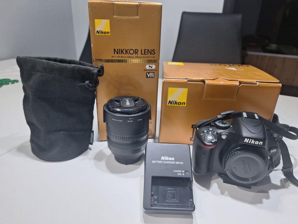 Nikon D5100 + obiektyw Nikon NIKKOR LENS 105