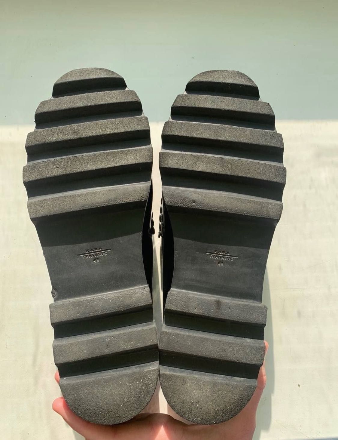 Женские лакированные слипоны лоферы туфли Zara 41 размер