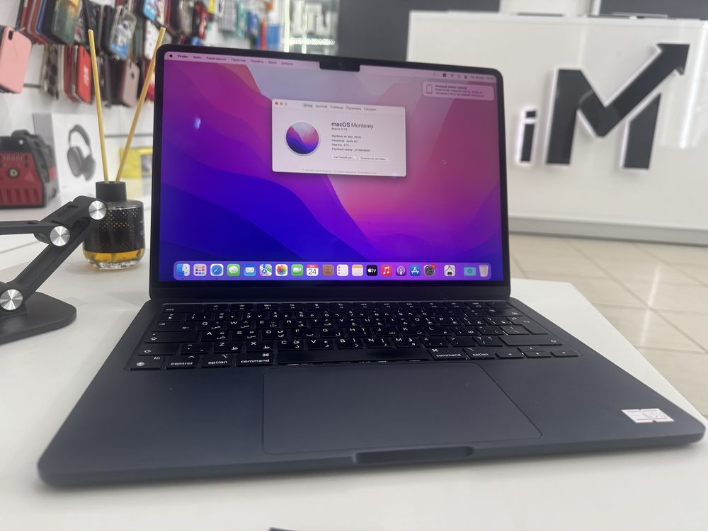 MacBook Air 13.6” 13 M2 8/512Gb без мдм Midnight Space Gray ПОВНОЦІННІ