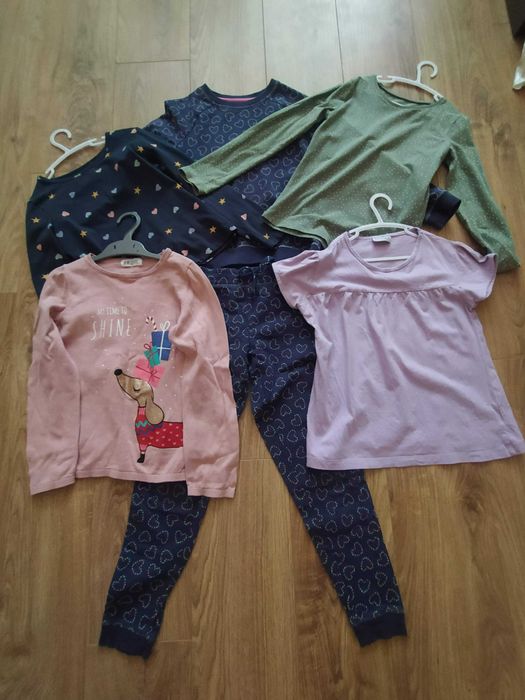 Zestaw dla dziewczynki, 6 sztuk, 8-10 lat, 134-140, H&M, stan BDB
