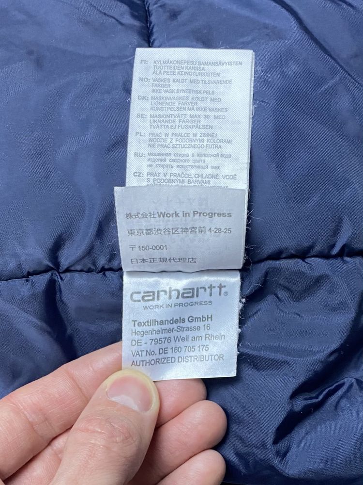Carhartt куртка парка M размер синяя оригинал