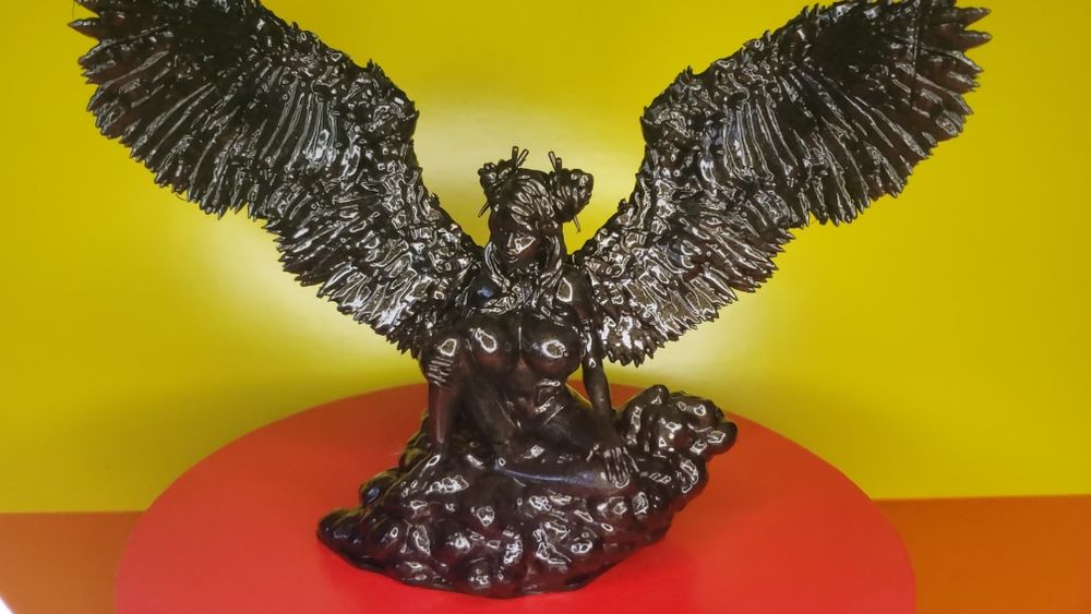 Ангел ,обнаженная девушка.