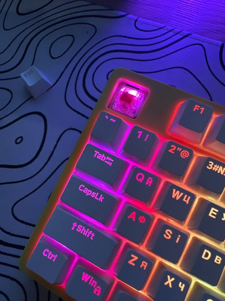 Клавіатура Hator Rockfall mecha tkl 2 v1.0 жовта