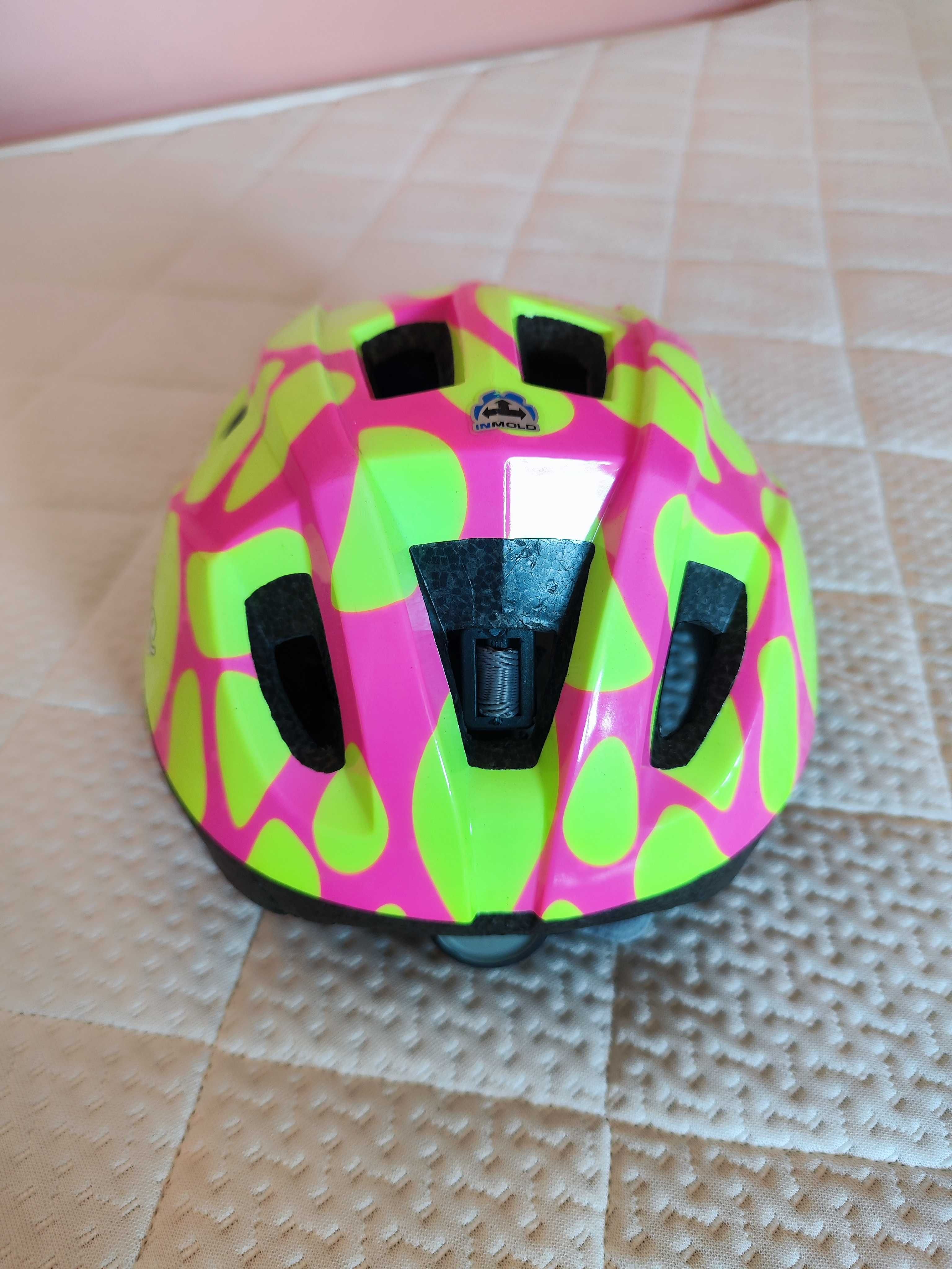 Kask Author Mirage różowo-zółty 52-56 cm