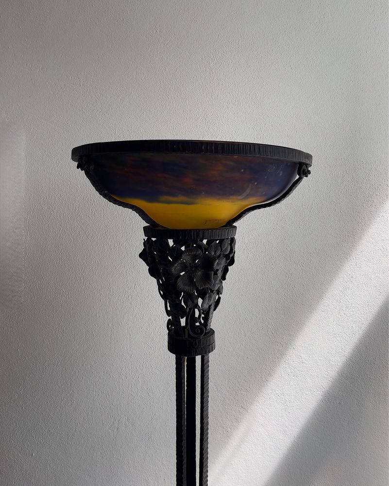 Candeeiro de Pé “Muller Fres Luneville” Art Nouveau