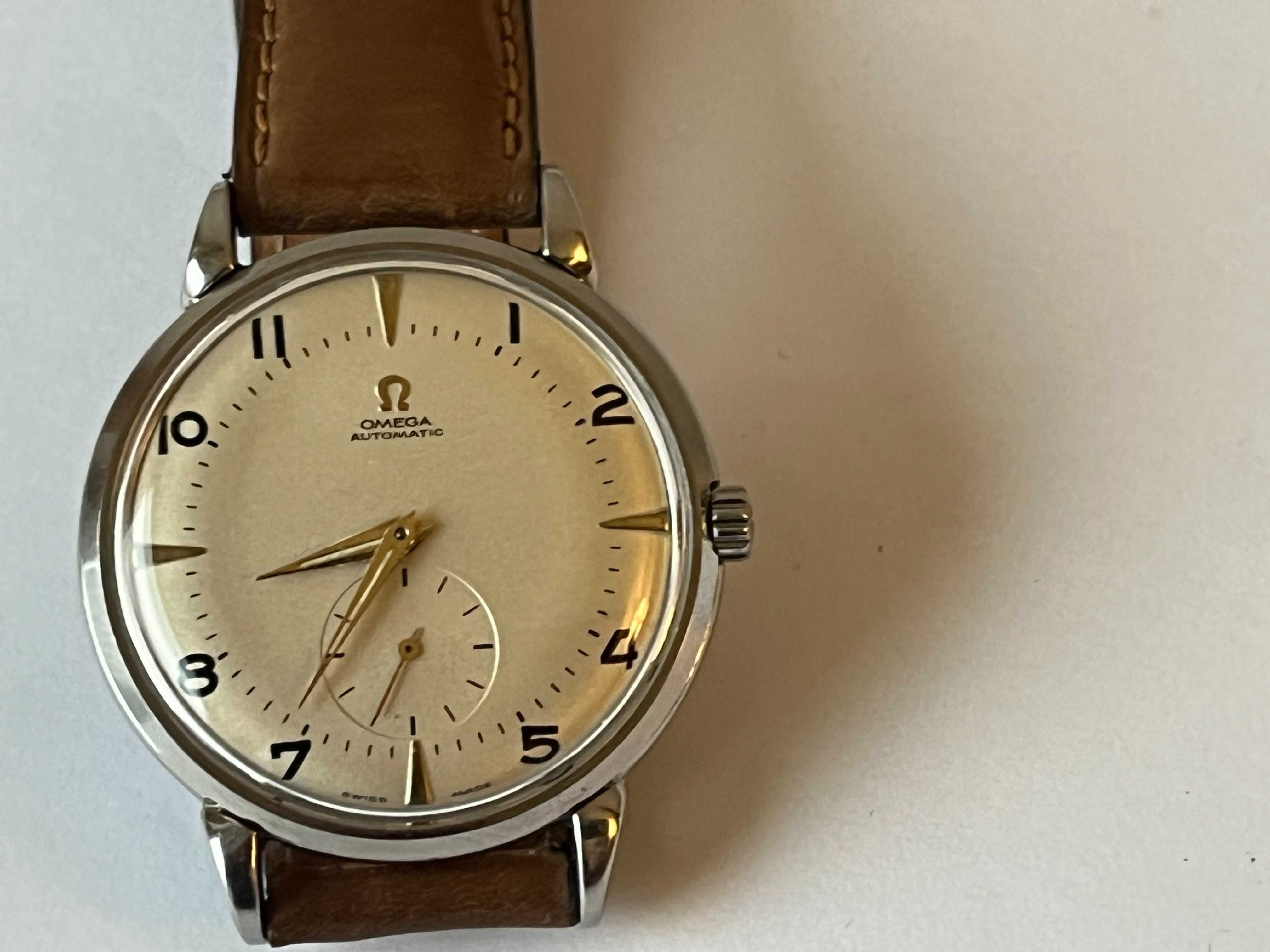 Omega jumbo 38mm w stali automat