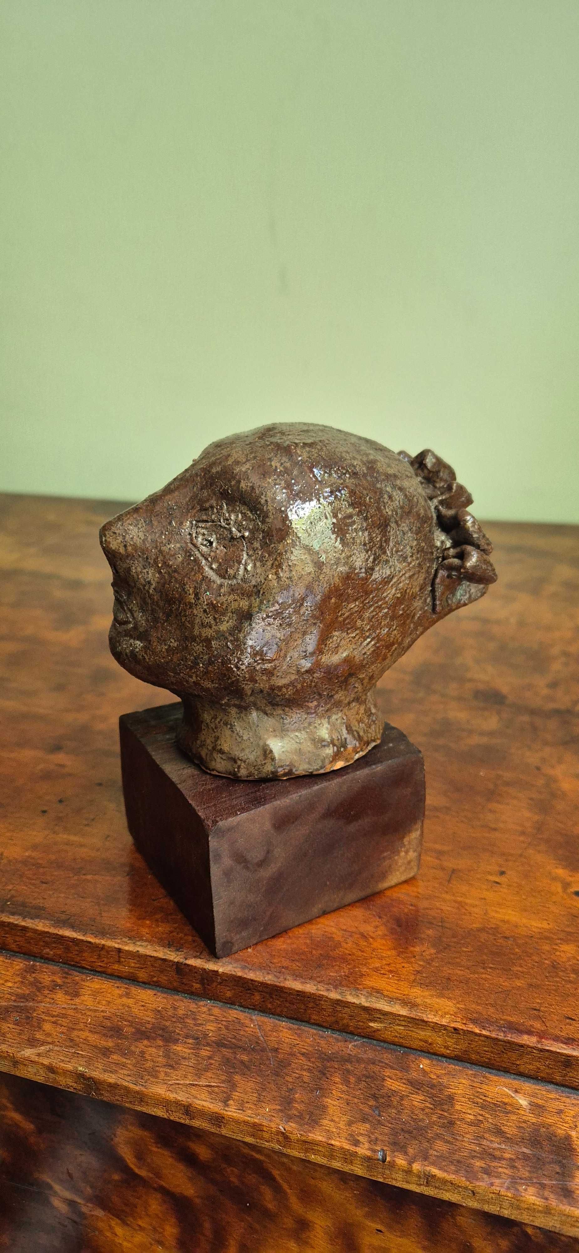 Ceramiczna aukcyjna rzeźba głowa Vallauris Ambroziak antyk zjawisko