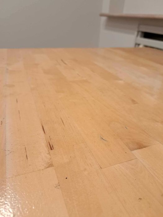 Mały stół stolik drewniany kwadratowy 74x74x74,5 ikea  biurko