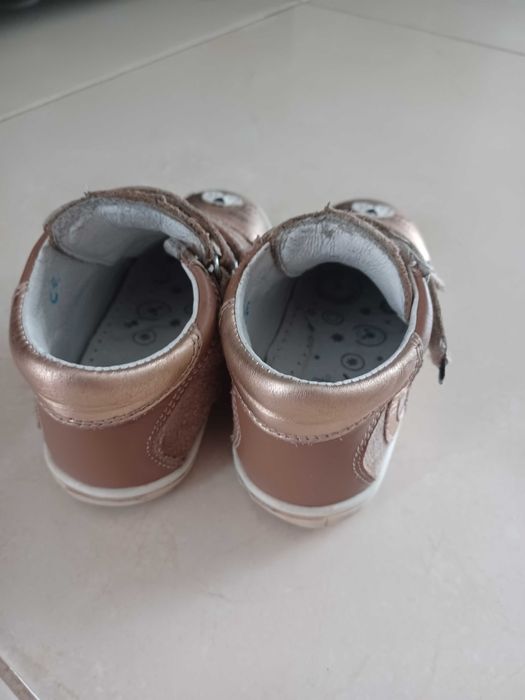 Trzewiki skórzane bartek złote r. 26