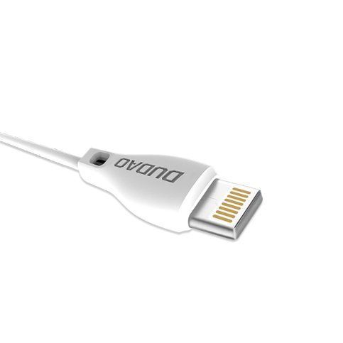 Przewód Kabel USB/Lightning Dudao 2.1A 2M Biały - Ekspresowe Ładowanie