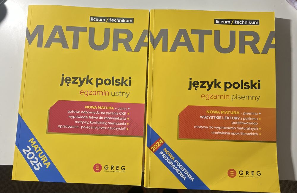Książki do matury ustnej i pisemnej z polskiego