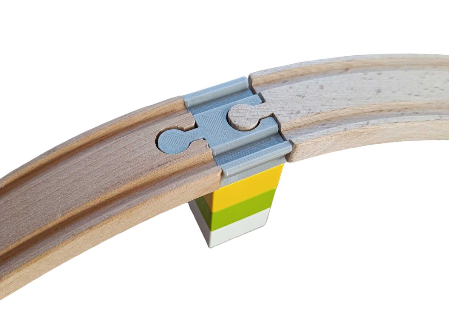 Adaptery (12 szt) do łączenia LEGO Duplo z torami Ikea, Lidl, Brio