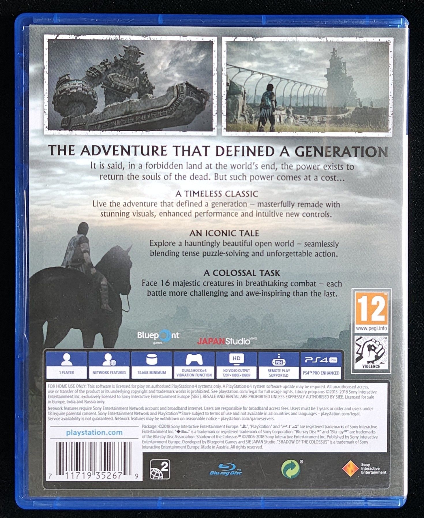 Shadow Of The Colossus PL na PS4 i PS5 po polsku Gra w BDB stanie