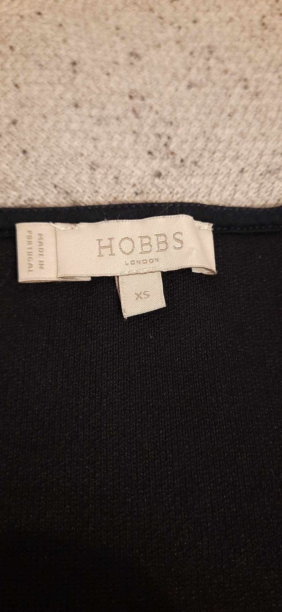 Sweter Hobbs XS granatowy wiskoza bdb guziki