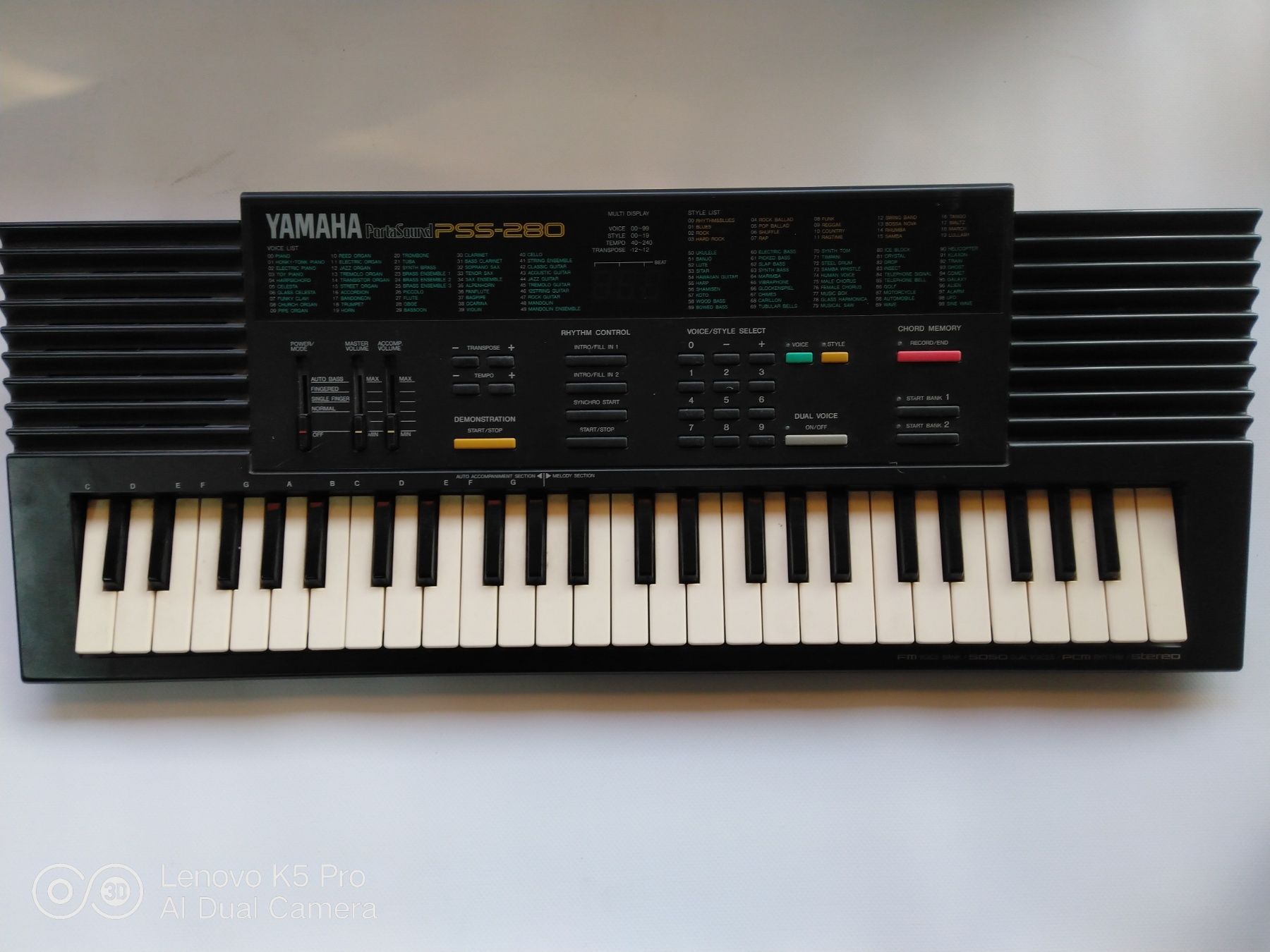 Синтезатор Yamaha pss-288