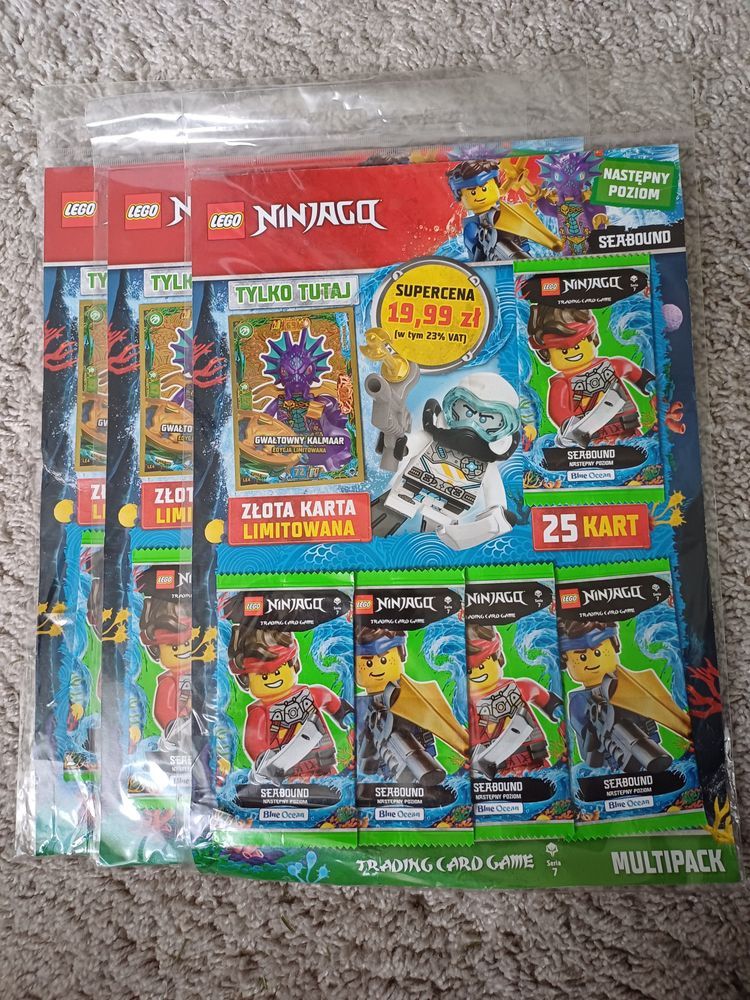 Karty Lego Ninjago 25szt plus jedna złota NOWE