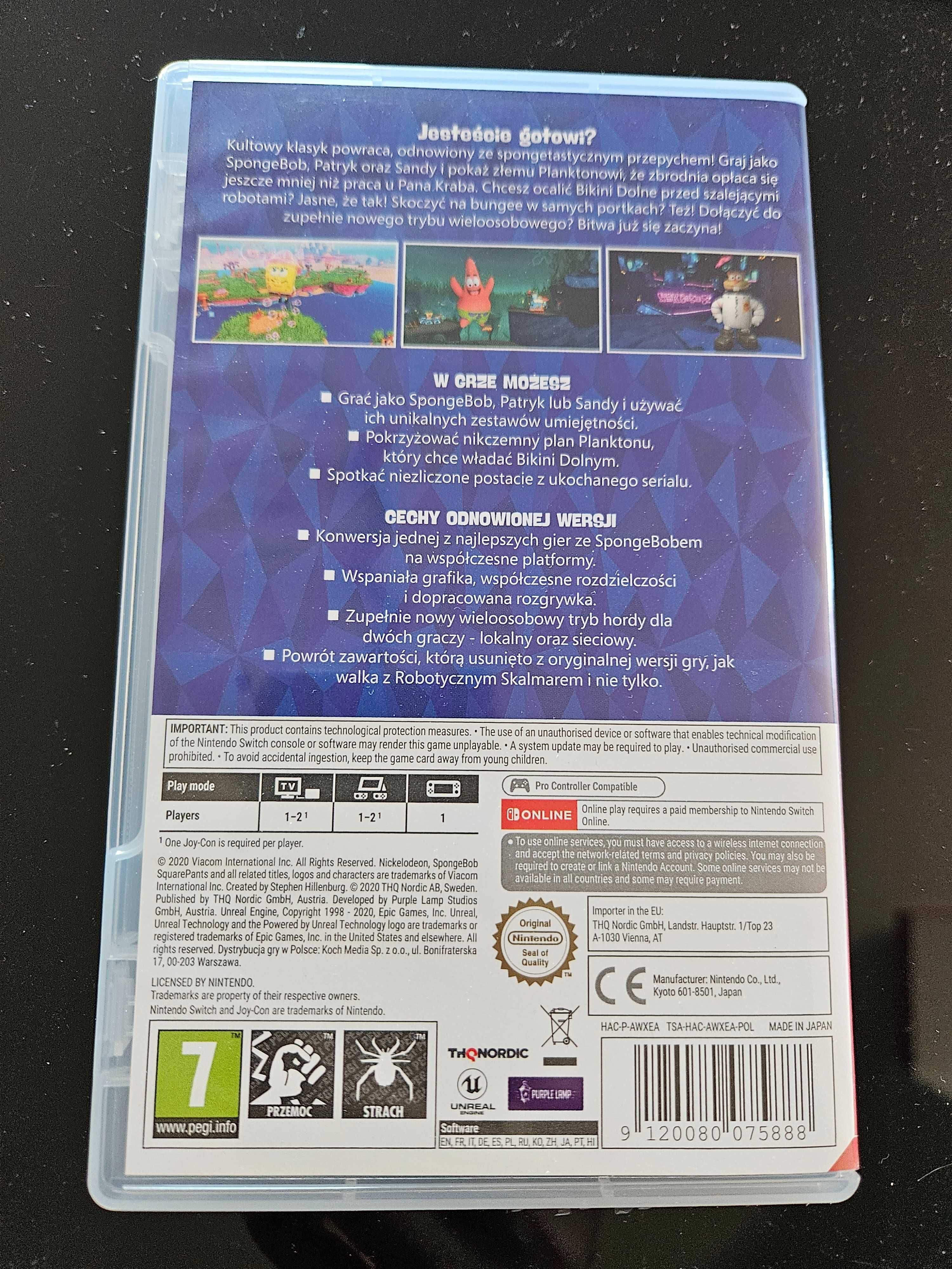 Gra SpongeBob Battle for Bikini Bottom na Nintendo Switch po Polsku