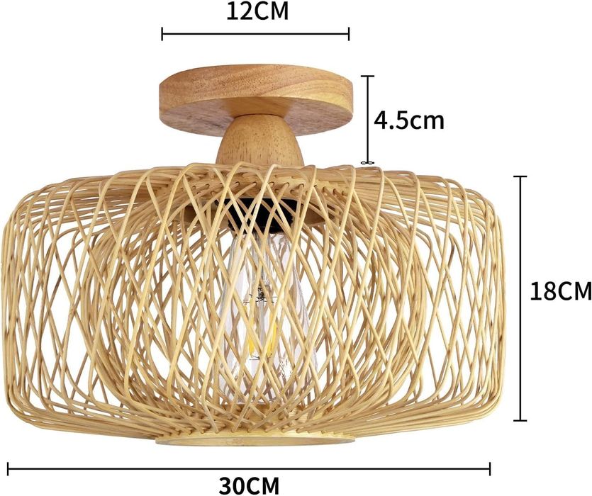 Lampa Sufitowa Frideko Home Bambusowa