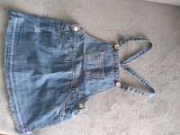 Sukienka ogrodniczka jeans Zara, rozmiar 104