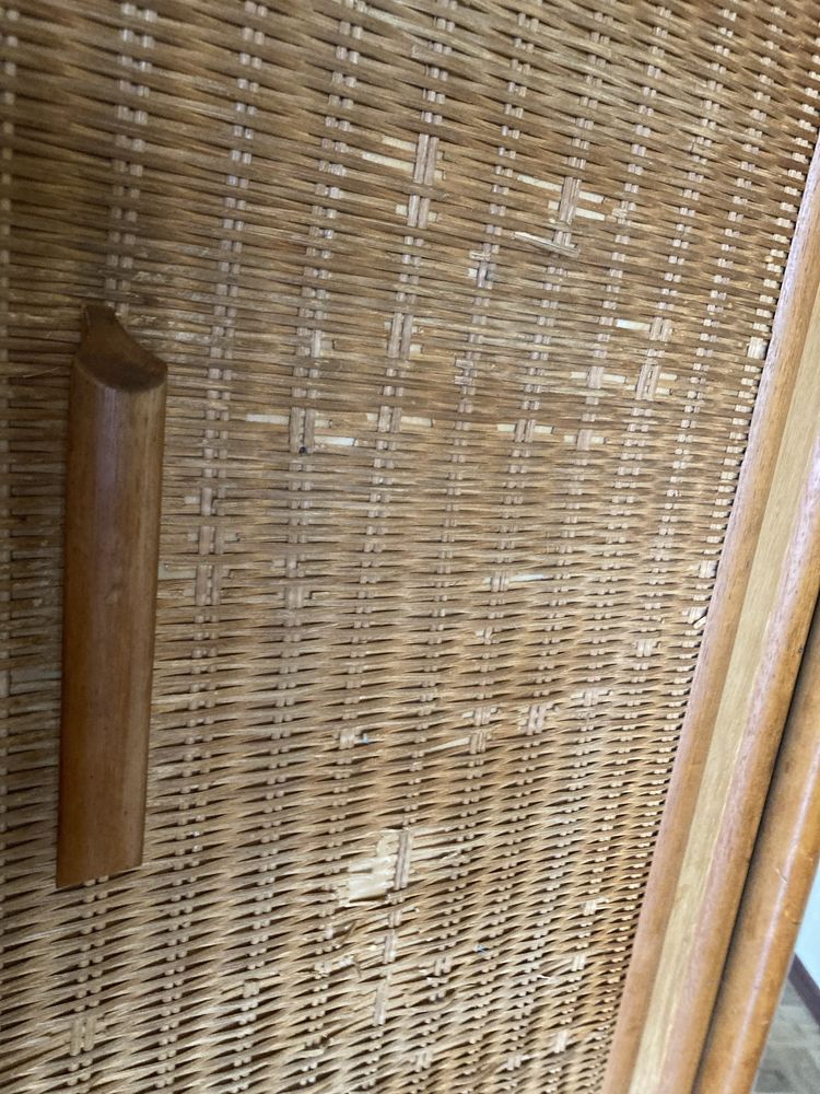 Regał szafa renowacja rattan