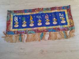 Tapeçaria  tibetana de parede ou parte superior de porta