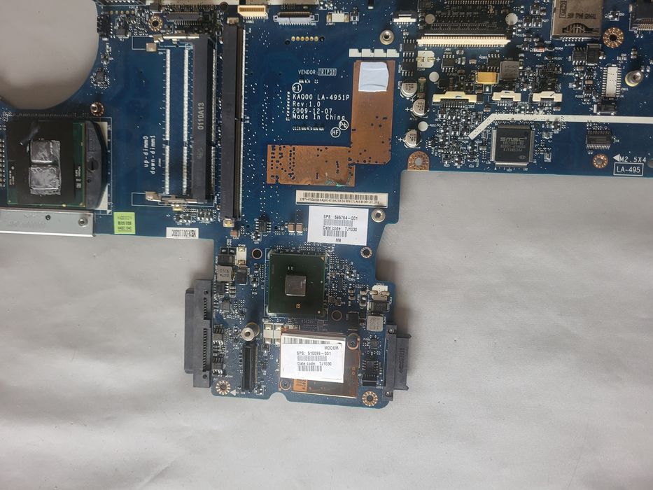 Sprzedam Płytę główna + Procesor i5 do Laptopa HP Elitebook 8540p