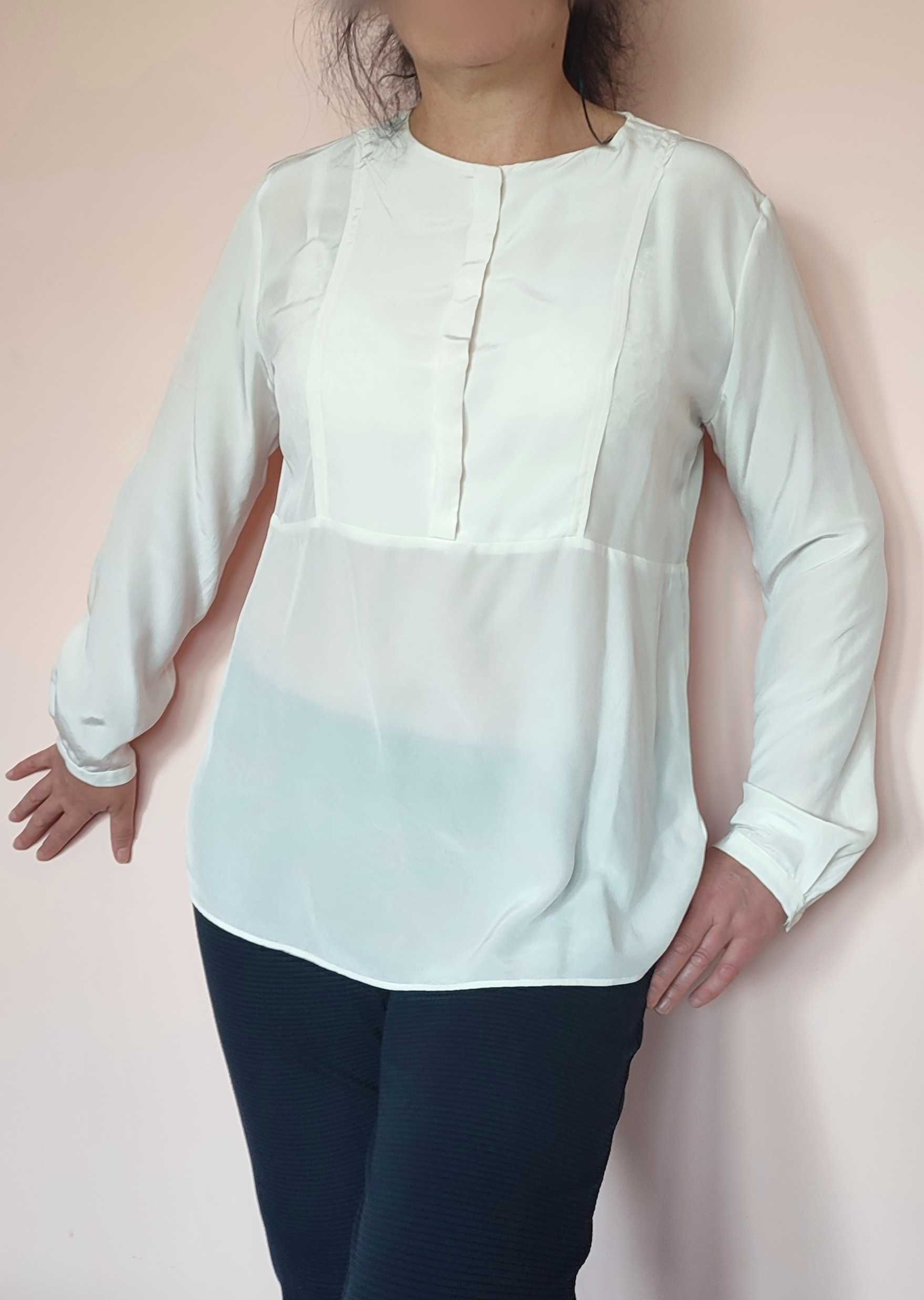 Розкішна базова шовкова блуза Caliban, 100% шовк, Італія оригінал.