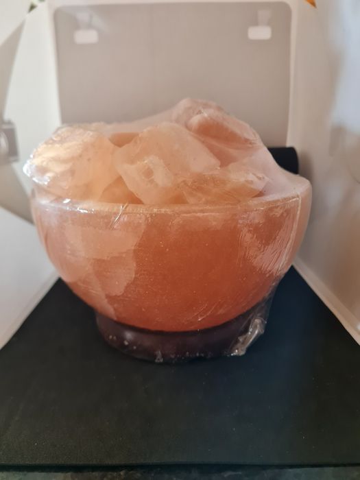 Candeeiro taça de fogo- sal Himalaias grande