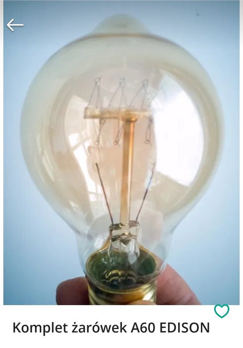 Żarówki Edison A60 zestaw 6szt