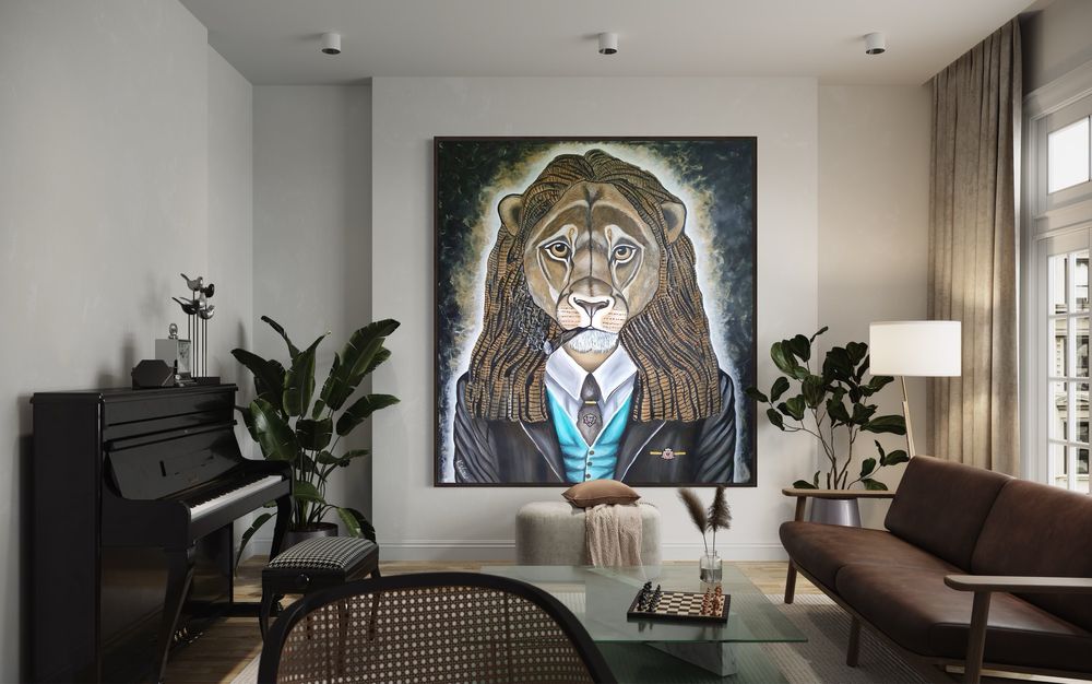 Obraz 150x140 „ Poker face „ 3 d