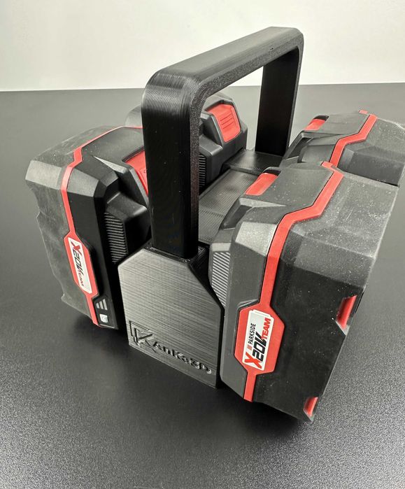 Koszyk na 4 akumulatory kompatybilne z Parkside X20V | AnKacreation3D