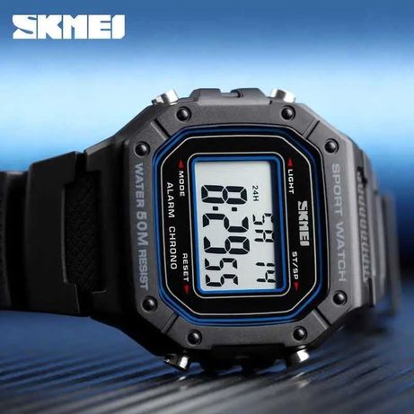 Часы наручные мужские электронные водостойкие годинник наручний Skmei
