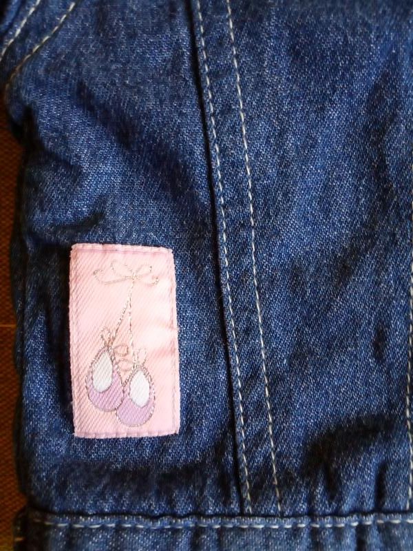 Красивая джинсовая ветровка для новорожденной девочки (0-3 месяца)