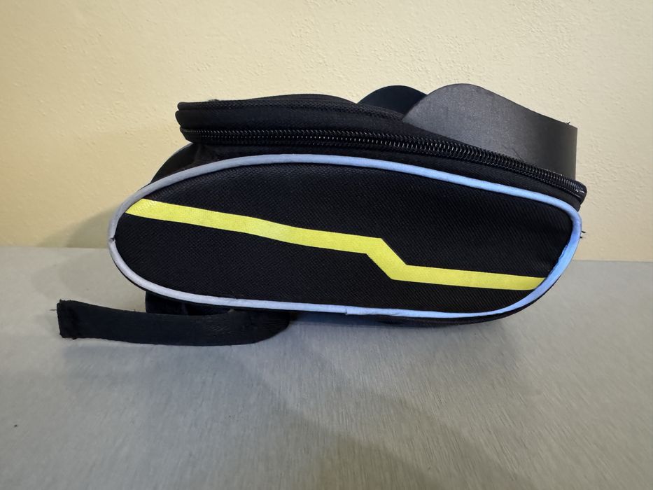 Torba rowerowa na ramę SEVEN FOR 7, elementy odblaskowe, czarno-żółta