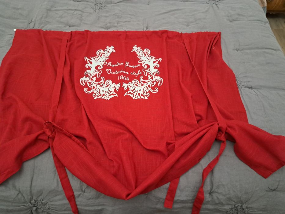 Roleta rzymska zasłonka firanka 120cm czerwona