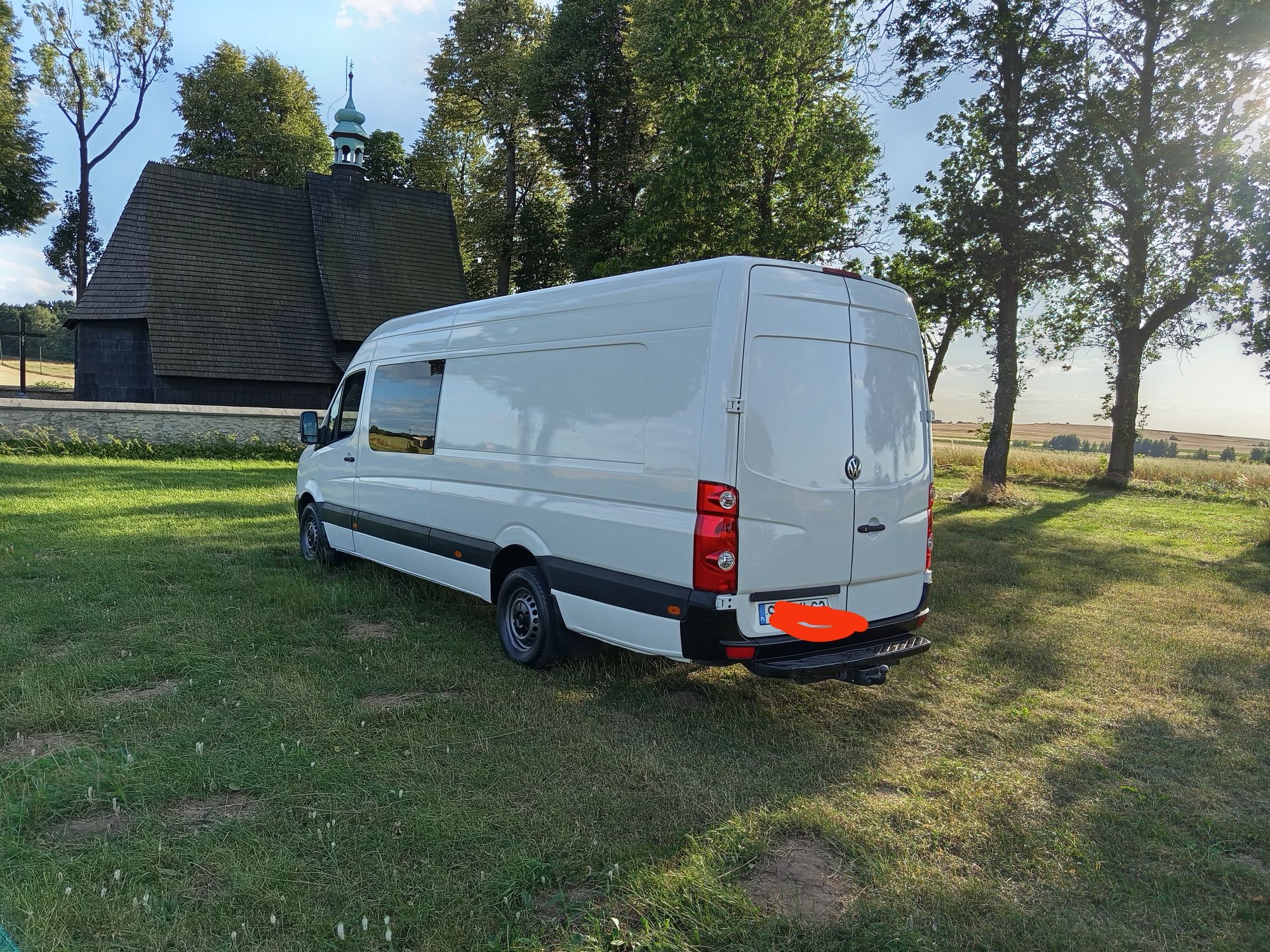 VW Crafter Maxi 2008r 2,5 163 KM Brygadówka,7 Osobowy Klimatyzacja Spr