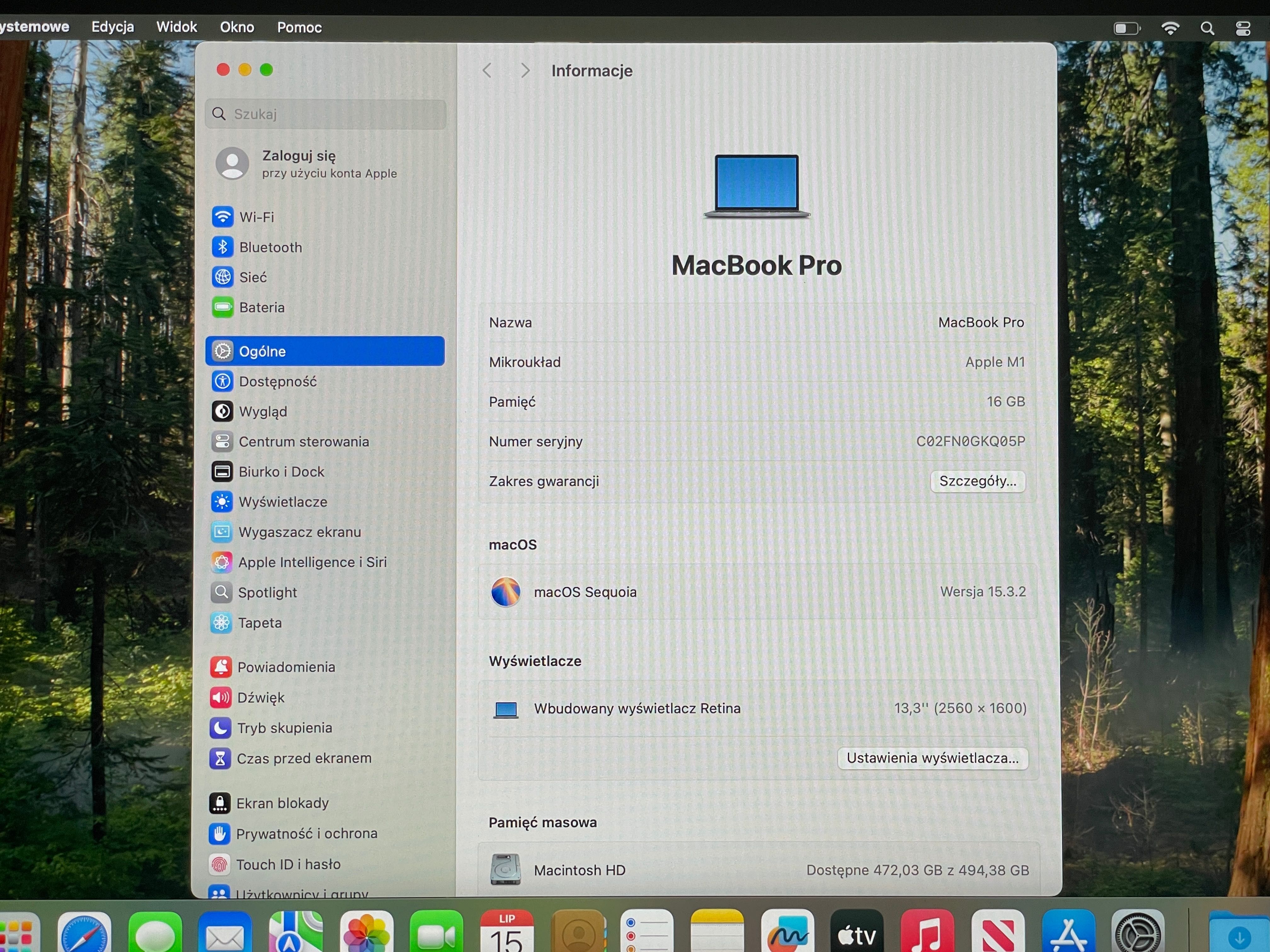 2020 MacBook Pro A2338 13" M1 16GB 512GB