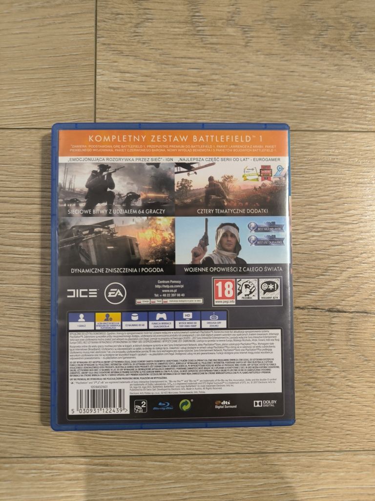 BATTLEFIELD 1 rewolucja PL PS4 PlayStation 4