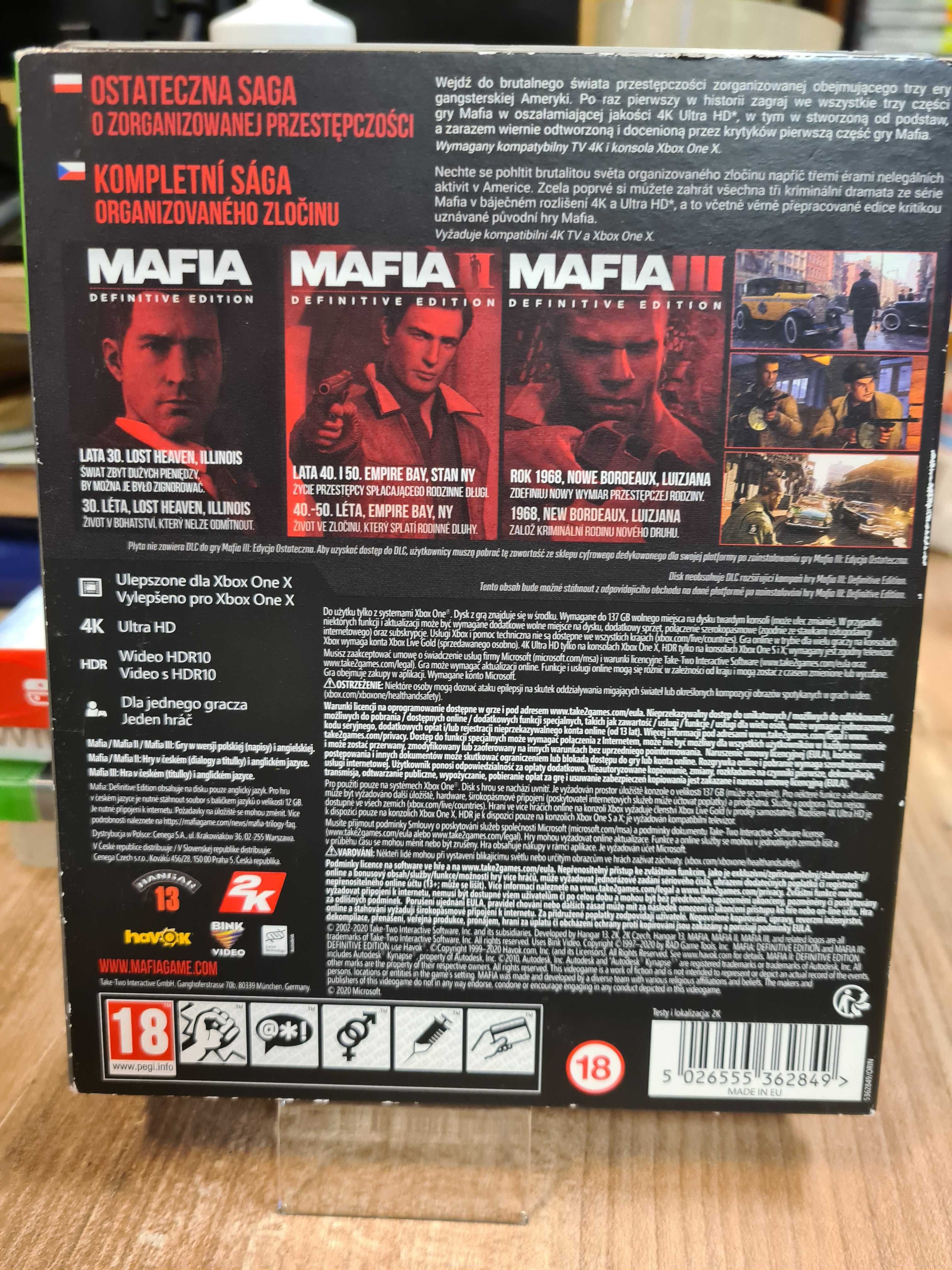 Mafia Trilogy XOne, Sklep Wysyłka Wymiana