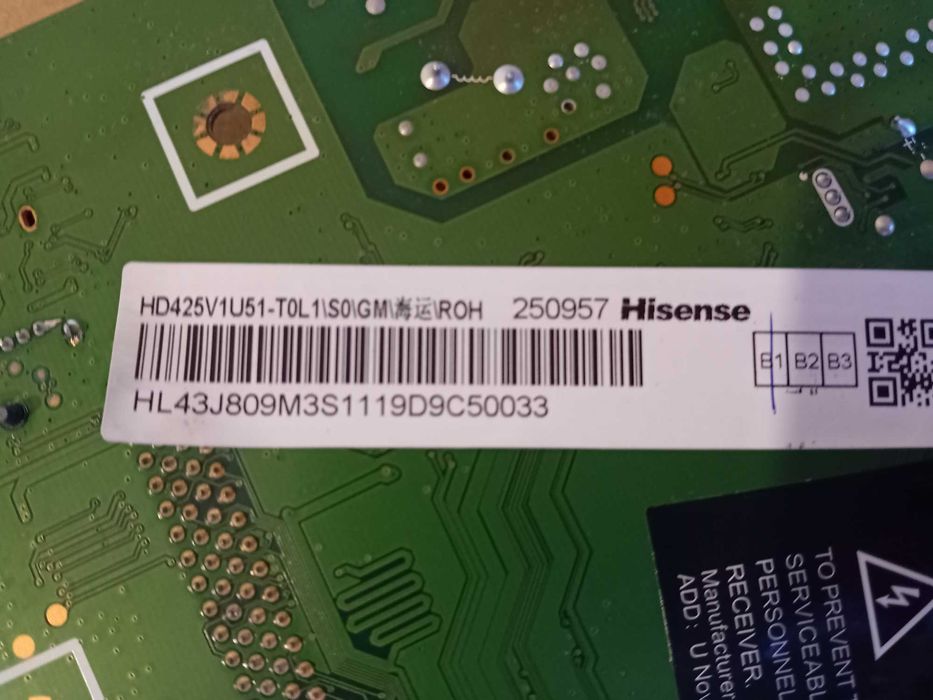 Placa para tv  Hisense h43b7100