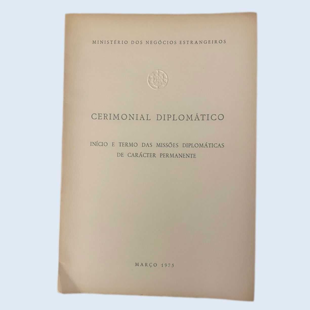 Livro Cerimonial Diplomático  Março 1975