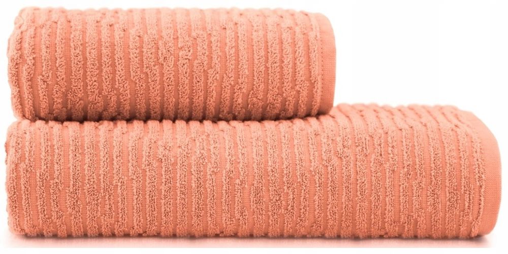 Zwoltex Ręcznik Kąpielowy 50X90 Lamel Łosoś 450G/M2 Retro Łososiowy