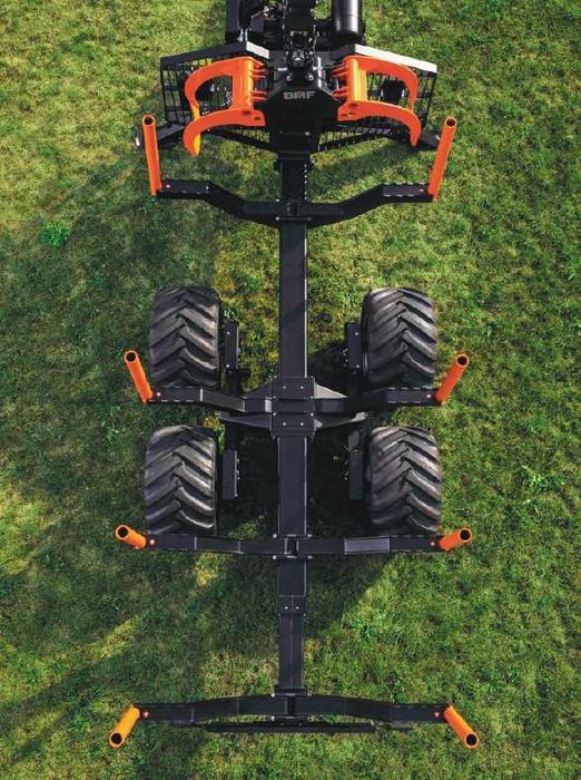 Przyczepa leśna zrywkowa HDS BMF 10 TON Żuraw 720 Nowa Raty% More Mask