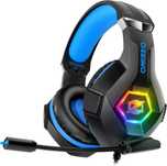 Ігрова гарнітура з мікрофоном, 3D звук, RGB, для PS4/PS5/PC/Xbox