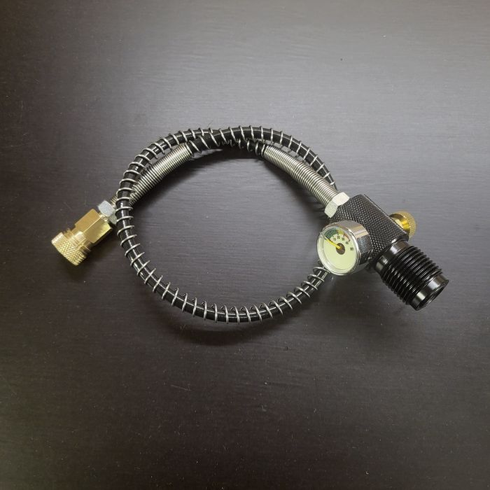 Заправочная станция 5/8din для баллонов Dräger, шланг+манометр для псп